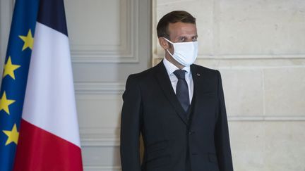 Le président Emmanuel Macron à Paris, le 30 septembre 2020. (CHRISTOPHE PETIT TESSON / AFP)