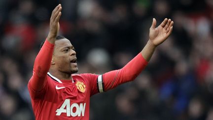 Patrice Evra, arri&egrave;re gauche de Manchester United et de l'&eacute;quipe de France, le 11 f&eacute;vrier 2012 &agrave; Manchester (Royaume-Uni). (DARREN STAPLES / REUTERS)