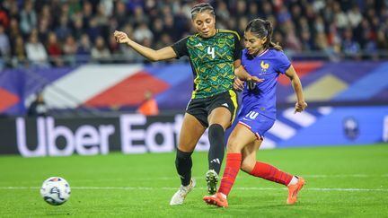 La Française Clara Matéo lors du match amical des Bleues contre la Jamaïque, le 25 octobre 2024 à Sochaux. (MAXPPP)