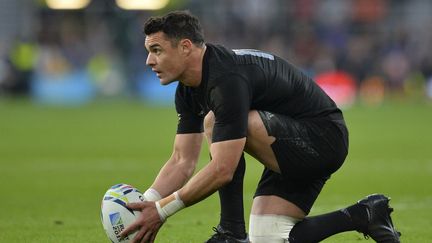 Dan Carter pendant la Coupe du monde de rugby, le 31 octobre 2015.  (GLYN KIRK / AFP)