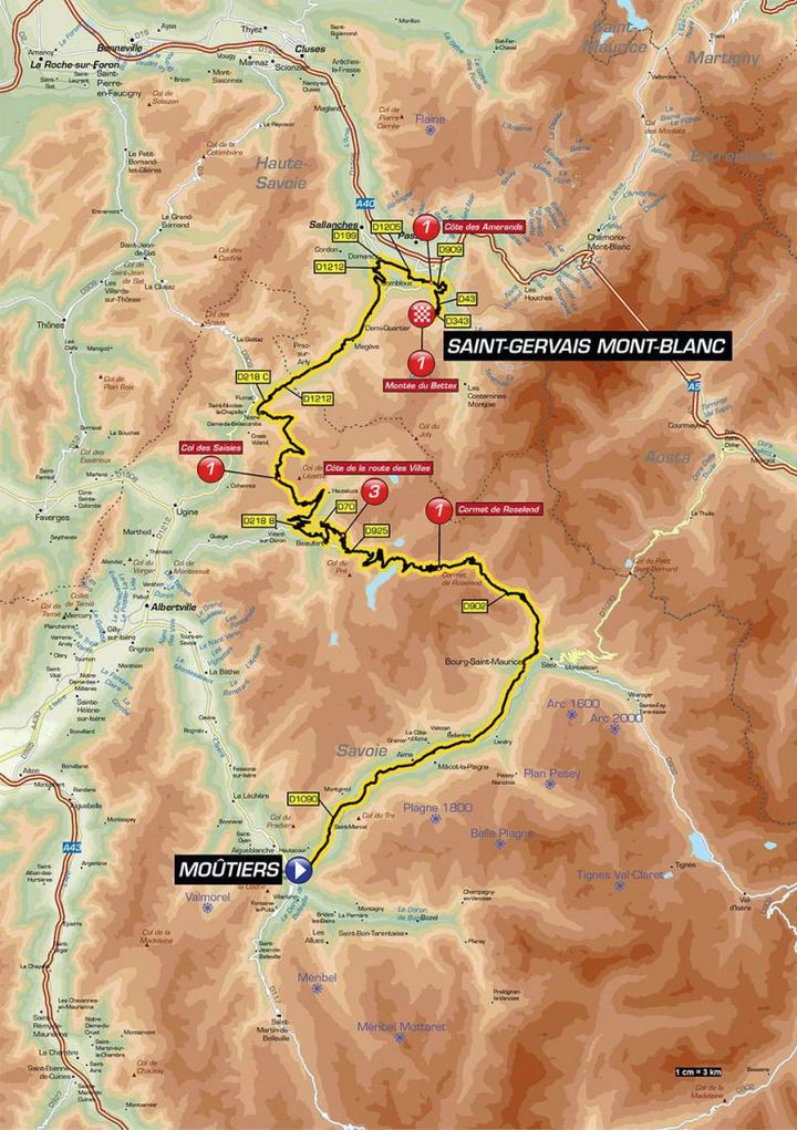 Le parcours de la dernière étape du Critérium du Dauphiné, dimanche 10 juin 2018. (ASO)