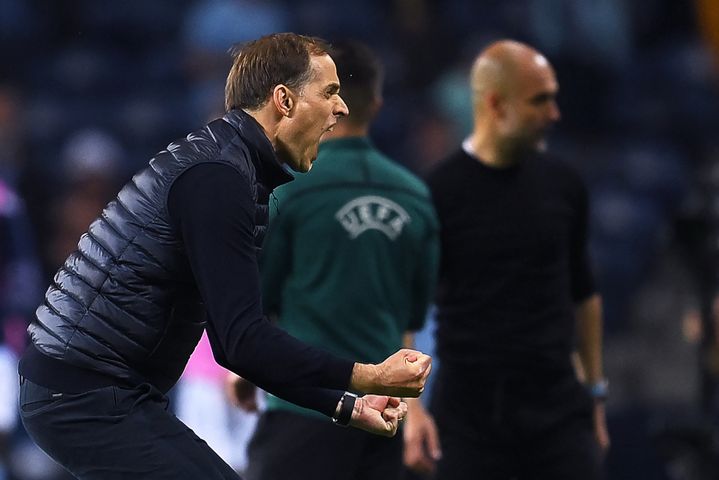 Thomas Tuchel peut exulter, il vient de remporter la Ligue des champions. (DAVID RAMOS / POOL)