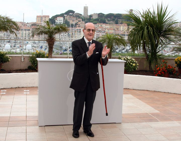 Manoel de Oliveira à Cannes en 2008.
 (VALERY HACHE / AFP)