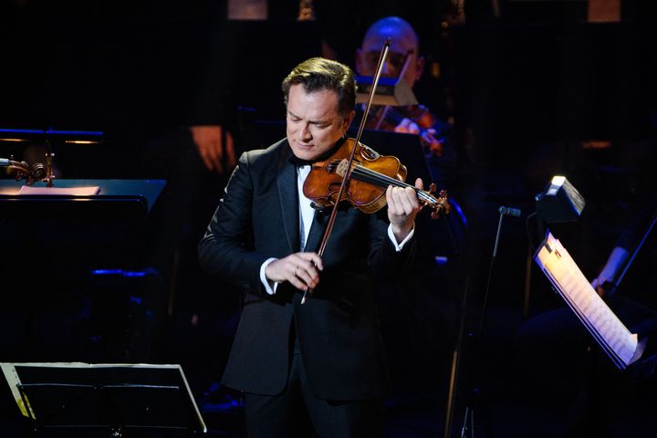 Le violoniste Renaud Capuçon&nbsp;lors des 29e Victoires de la musique classique le 9 mars au Grand Théâtre de Provence à Aix-en-Provence. (CLEMENT MAHOUDEAU / AFP)