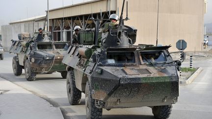 L'un des derniers convois français en Afghanistan à Kaboul, le 7 mai 2013. (ARNAUD BEINAT / MAXPPP)