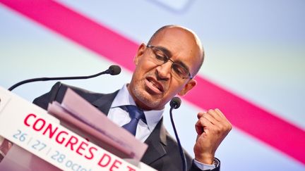 Harlem D&eacute;sir, le premier secr&eacute;taire du PS, le 28 octobre 2012 &agrave; Toulouse (Haute-Garonne).&nbsp; (LANCELOT FREDERIC / CHAMUSSY / SIPA)