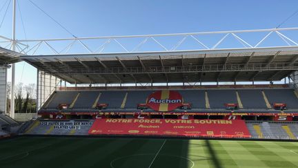 Le stade Felix Bollaert-Delelis de Lens, en avril 2021. (Florent Vautier / RADIO FRANCE)