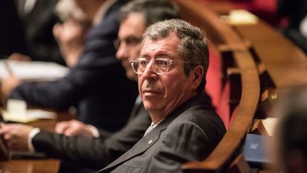 Le député-maire de Levallois-Perret, Patrick Balkany, dans l'hémicycle de l'Assemblée nationale, à Paris, le 27 janvier 2016. (YANN KORBI / CITIZENSIDE / AFP)