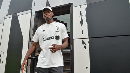 Paul Pogba (Juventus), pendant le match amical de pré-saison entre la Juventus A et la Juventus U23 le 4 août 2022 à Villar Perosa près de Turin, en Italie. (ALBERTO GANDOLFO / NURPHOTO)