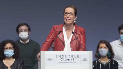 L'eurodéputée Renew Fabienne Keller à Paris le 29 novembre 2021. (VINCENT ISORE / MAXPPP)