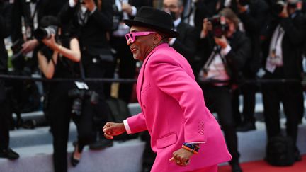 Le président du jury de Cannes 2021 Spike Lee lors de la cérémonie d'ouverture (CHRISTOPHE SIMON / AFP)