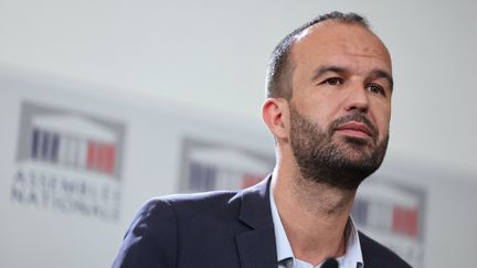 Le député de Marseille et coordinateur de La France insoumise, Manuel Bompard. (THOMAS SAMSON / AFP)