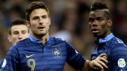 Les deux joueurs français Olivier Giroud et Paul Pogba