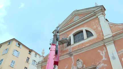 En vue de la visite du pape en Corse, les travaux de rénovation de la cathédrale d'Ajaccio, prévus en 2025, ont débuté. (Jennifer Cappai / FTV)