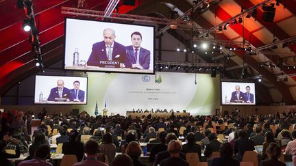 &nbsp; (COP21 : dernière ligne droite vers le texte final © Maxppp)