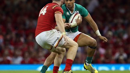 Simon Zebo (Irlande) face au pays de Galles (GEOFF CADDICK / AFP)