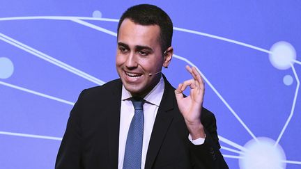 Luigi Di Maio, le leader du Mouvement 5 étoiles et vice-président du Conseil italien, à Rome, le 22 janvier 2019. (VINCENZO PINTO / AFP)