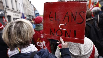 Une manifestation à Lille, le 1er mai 2023. (SAMEER AL-DOUMY / AFP)