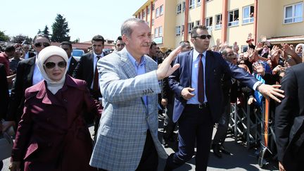 Le Premier ministre turc, Recep Tayyip Erdogan a remport&eacute; l'&eacute;lection pr&eacute;sidentielle au premier tour, selon les m&eacute;dias locaux, se basant sur des r&eacute;sultats partiels, dimanche 10 ao&ucirc;t 2014.&nbsp; (AHMET DUMANLI / ANADOLU AGENCY)