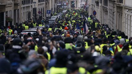 Des "gilets jaunes à paris", le samedi 1er décembre 2018. (ETIENNE LAURENT / MAXPPP)