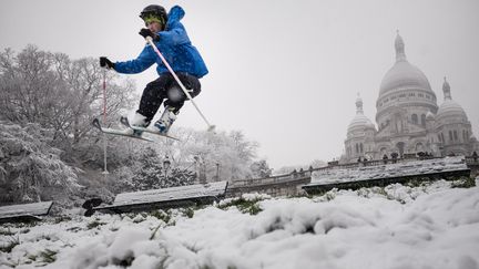 A Montmartre, dans le 18e arrondissement de Paris, le 6 février 2018. (TRISTAN REYNAUD / SIPA)