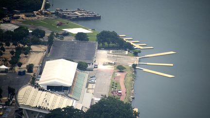 Les installations olympiques pour l'aviron de Rio-2016 (VANDERLEI ALMEIDA / AFP)