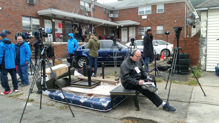 De nombreux médias ont envoyé leurs journalistes à Paterson. (BENJAMIN ILLY / RADIO FRANCE)