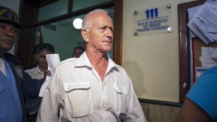 Alain Castany après une audience au tribunal de Saint-Domingue, le 17 juin 2014. (ERIKA SANTELICES / AFP)