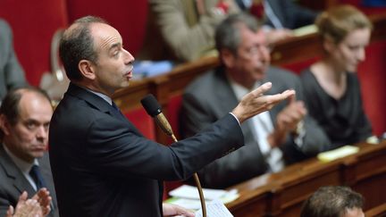 Le pr&eacute;sident de l'UMP, Jean-Fran&ccedil;ois Cop&eacute;, oppos&eacute; &agrave; l'ouverture du mariage aux couples homosexuels, s'exprime &agrave; l'Assembl&eacute;e nationale, le 20 novembre 2012. (ERIC FEFERBERG / AFP)