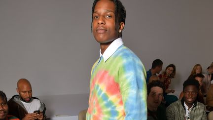 Le rappeur américain ASAP Rocky au défilé Loewe, Fashion Week masculine, Paris, juin 2019 (SWAN GALLET/WWD/REX/SIPA / SHUTTERSTOCK)