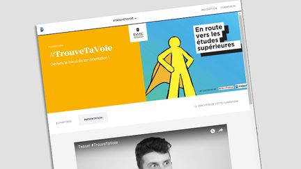 Le site Trouvetavoie.net, mis en ligne en janvier 2018, propose des mooc à destination des élèves de Terminales qui hésitent dans leur orientation universitaire. (CAPTURE D'ÉCRAN)