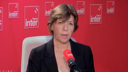 Catherine Colonna, ministre des Affaires étrangères, invitée de France Inter, mardi 11 octobre 2022. (CAPTURE ECRAN / FRANCE INTER)