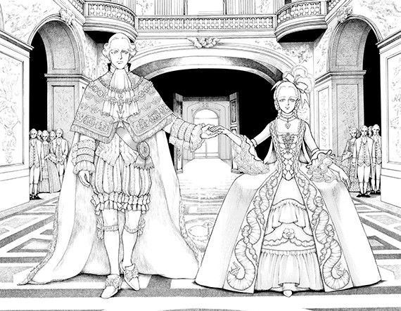 "Marie-Antoinette, la jeunesse d'une reine" Fuyumi SORYO (Glénat)
 
 (Fuyumi Soryo / Kodansha LTD)