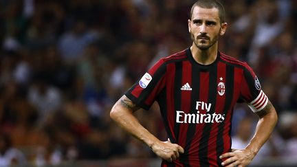 Leonardo Bonucci sous les couleurs de l'AC Milan. (MARCO BERTORELLO / AFP)