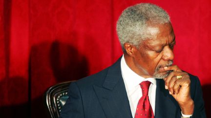 L'ancien secrétaire général de l'ONU, Kofi Annan, à Nairobi, le 29 janvier 2008. (SIMON MAINA / AFP)