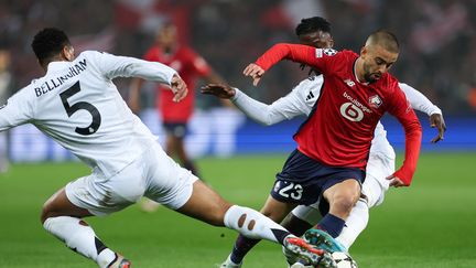 Edon Zhegrova in action with Lille against Real Madrid in the Champions League, October 2, 2024, at the Pierre-Mauroy stadium. (FRANCK FIFE / AFP)