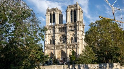 Une vue de la cathédrale Notre-Dame de Paris, le 24 octobre 2024. (BERTRAND GUAY / AFP)