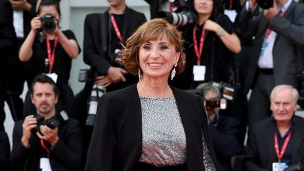 L'actrice Ariane Ascaride lors du 76e Festival du film de Venise en 2019. (ALBERTO TERENGHI / IPA / MAXPPP)