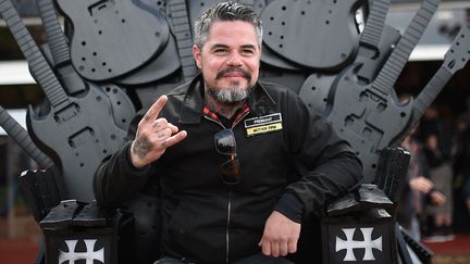 Le co-créateur et patron du Hellfest, le festival dédié au metal et ses courants, qui se déroule à Clisson en Loire-Atlantique. Photo prise le 17 juin 2016. (JEAN-SEBASTIEN EVRARD / AFP)