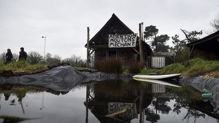 La zone des "100 Noms" dans la ZAD de Notre-Dame-des-Landes (Loire-Atlantique), le 9 avril 2018.&nbsp; (GUILLAUME SOUVANT / AFP)