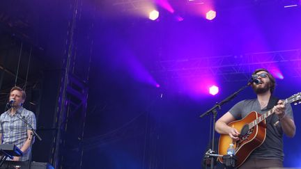 Jesse Chandler et Eric Pulido sur la scène de Beauregard, le 4 juillet 2014.
 (Claire Digiacomi)