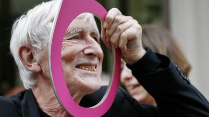 Tomi Ungerer&nbsp;le 26 octobre 2007 à l'inauguration du musée&nbsp;Tomi Ungerer, à Strasbourg. (OLIVIER MORIN / AFP)