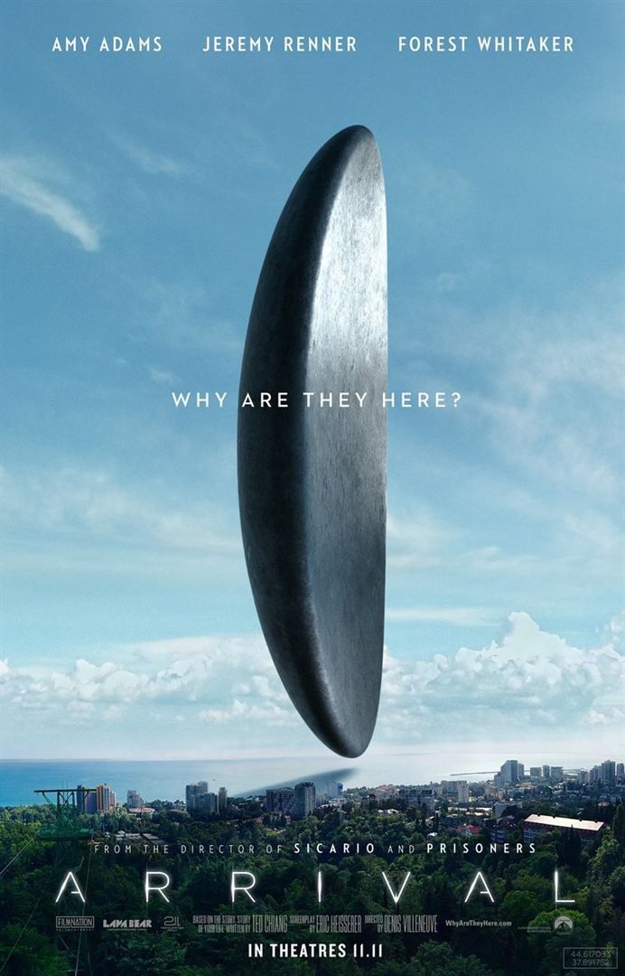 "Premier contact" : une des affiches américaines (Arrival en VO)
 (Sony Pictures)