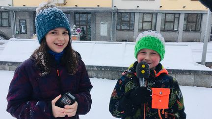 Herminie et Nils, deux Mômes Trotteurs vosgiens. (INGRID POHU / RADIO FRANCE)