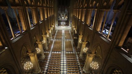 La nef de Notre-Dame de Paris mise en valeur
 (Remy de la Mauviniere/AP/SIPA)