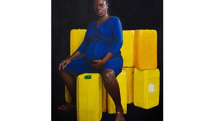 Jeremiah Quarshie est né au Ghana. A travers ses toiles hyperréalistes, mixe parfait de photographie de studio et de peinture acrylique, il juxtapose tradition et vie moderne et témoigne ainsi de l’évolution constante se son pays.&nbsp; &nbsp; &nbsp; (MACAAL)