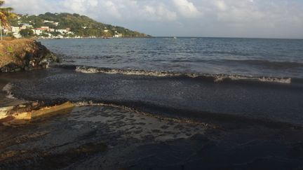 An oil spill affects Trinidad and Tobago after the sinking of an unidentified ship on February 10, 2024. (CLEMENT WILLIAMS / AFP)