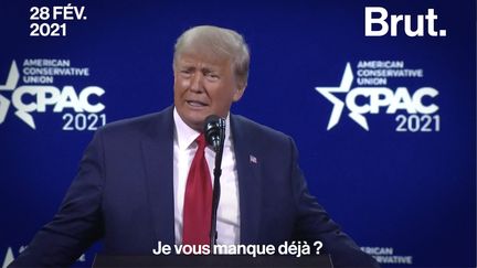 Le premier discours de Donald Trump depuis sa défaite face à Joe Biden, ça ressemblait à ça…