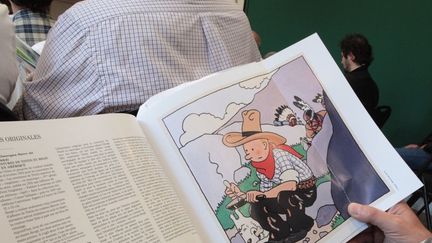 La couverture de Tintin en Amérique, vendue plus de 1,3 million d&#039;euro le 2 juin chez Artcurial
 (Francis Forget)