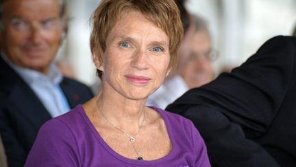 Laurence Parisot à l'Université d'été du Medef à Jouy-en-Josas, le 1er septembre 2010 (AFP/ERIC PIERMONT)